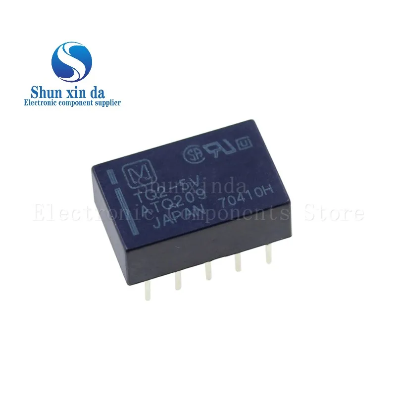 5PCS ATQ201 TQ2-3V TQ2-5V ATQ209 TQ2-12V ATQ203 TQ2-24V ATQ204 TQ2-48V ATQ205 DIP-10Pin Signal Relay TQ2 1A Two Open And Closed