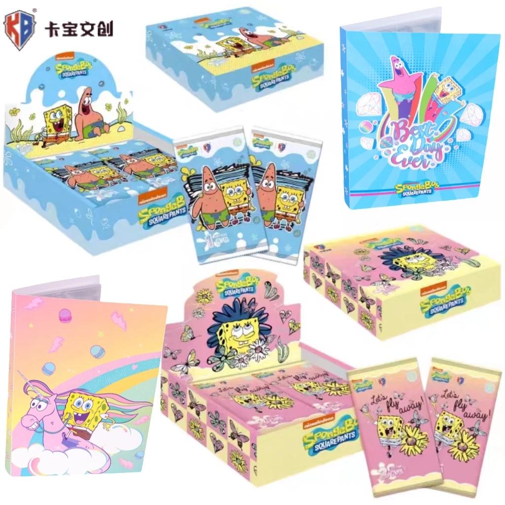 KABAO Anime SpongeBob SquarePants Patrick Star Card Collection Trading Cards Cartoon Funny Collection Cards Toy For Kids Gift