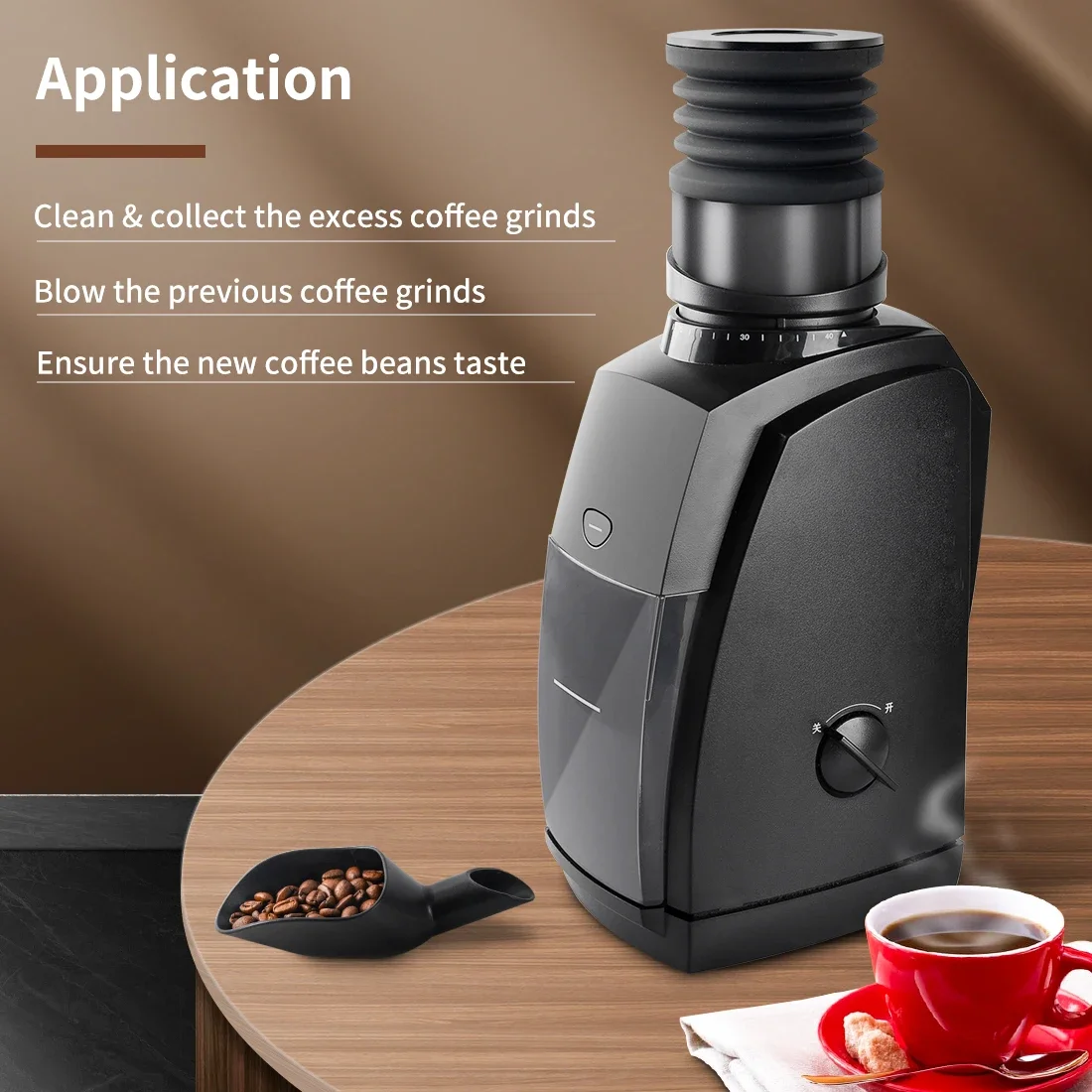 CAFEMASY Electric Coffee Grinder Bean Hopper Coffee Grinder Blowing Cleaning Tool for Baratza Coffee Grinder Accessories