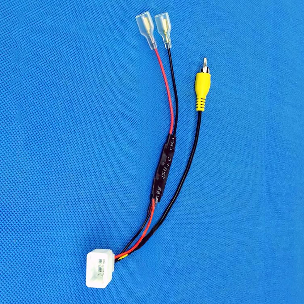 4ピン車用リバースカメラ固定配線ハーネスケーブルプラグアダプターコネクター、トヨタ車に適合