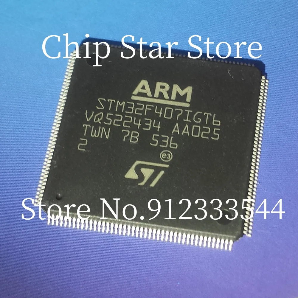 2-10pcs STM32F407IGT6 STM32F407 LQFP176 ARM MCU 100% novo e original