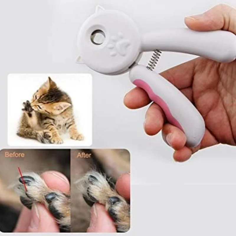 Pet Nail Clipper Scissors Splash-proof Pet Dog Cat Nail Claw Clippers Scissors Trimmer Grooming Tools for Animals Pet Supplies