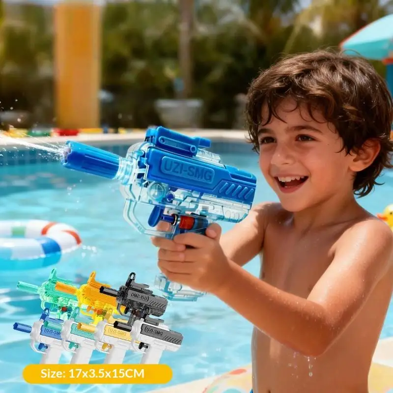 1Pcs Non Electric  Summer UZI Water  High-pressure Full Automatic Firing Water Beach Toy  For Kid Adult Gift