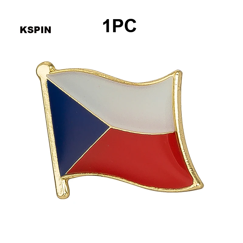 1-100 قطعة جمهورية التشيكية العلم التلبيب دبوس العلم شارة بروش دبابيس شارات #5