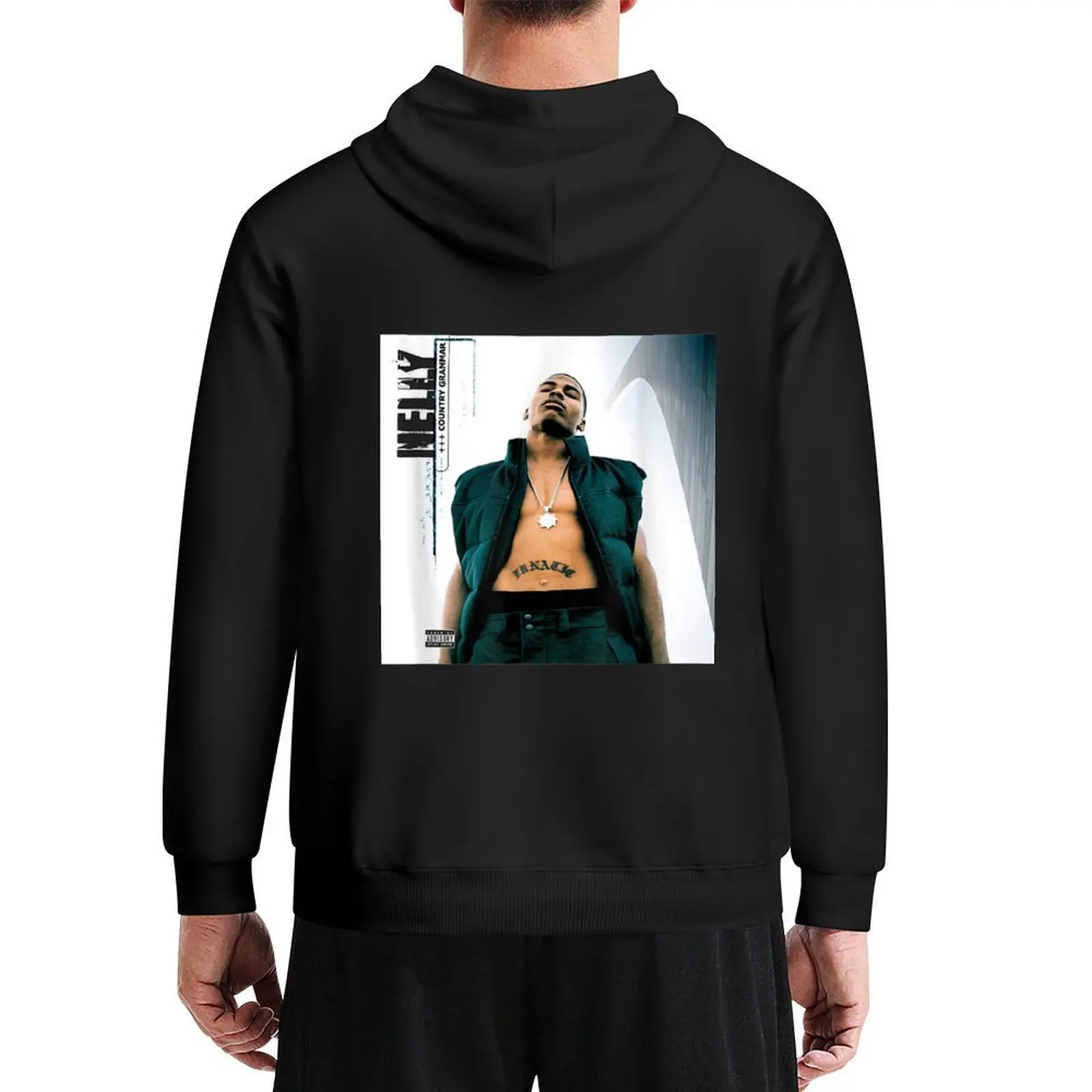 Portada del álbum Grammar Country de Nelly Derrty Entertainment. Sudadera con capucha ropa de otoño nuevos productos de otoño sudadera con capucha de gran tamaño