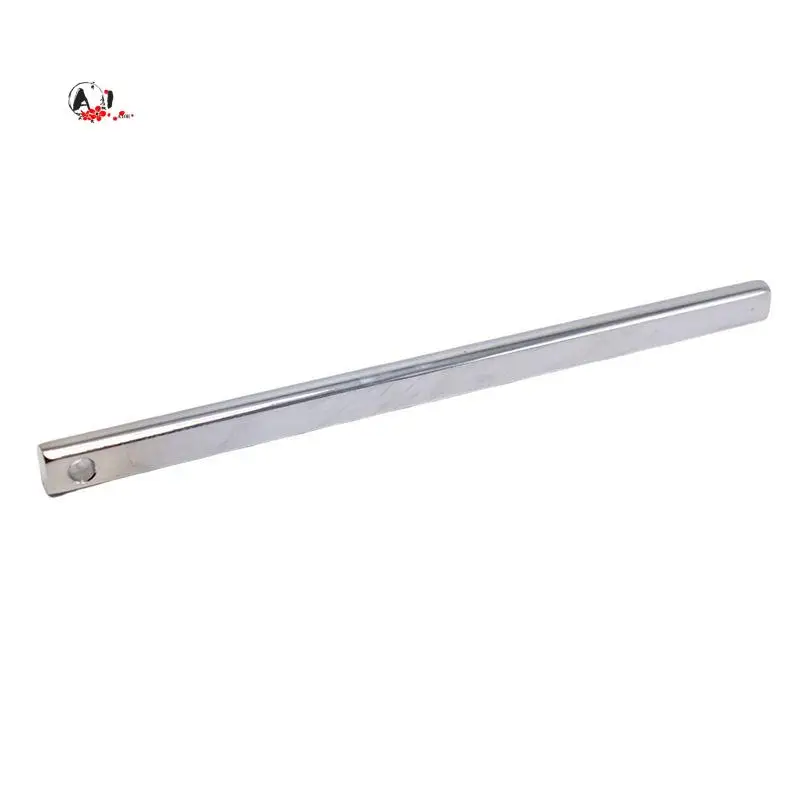 A10E-12 Inch Polished Steel Steering Shaft 3/4 Inch DD Double D Street Rod U-Joint Link 12 Inch Steering Rod Shaft