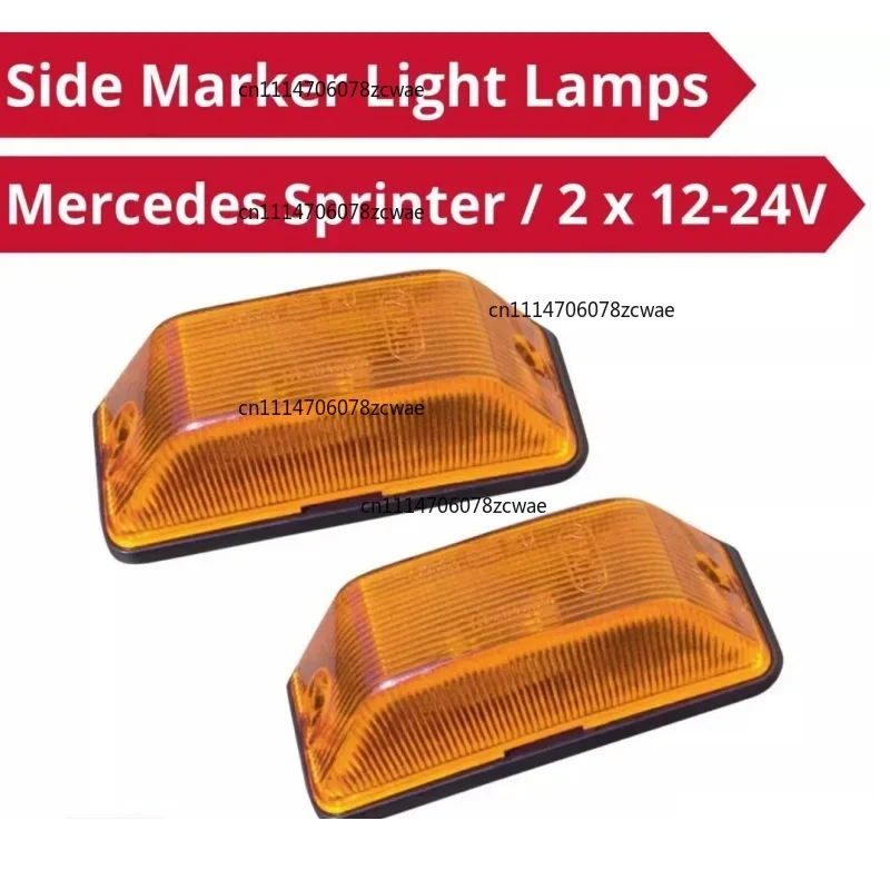 ZOCI-2PCS 12-24V Side Indicator Marker Light Lamp Amber For Mercedes Sprinter Replacement Parts