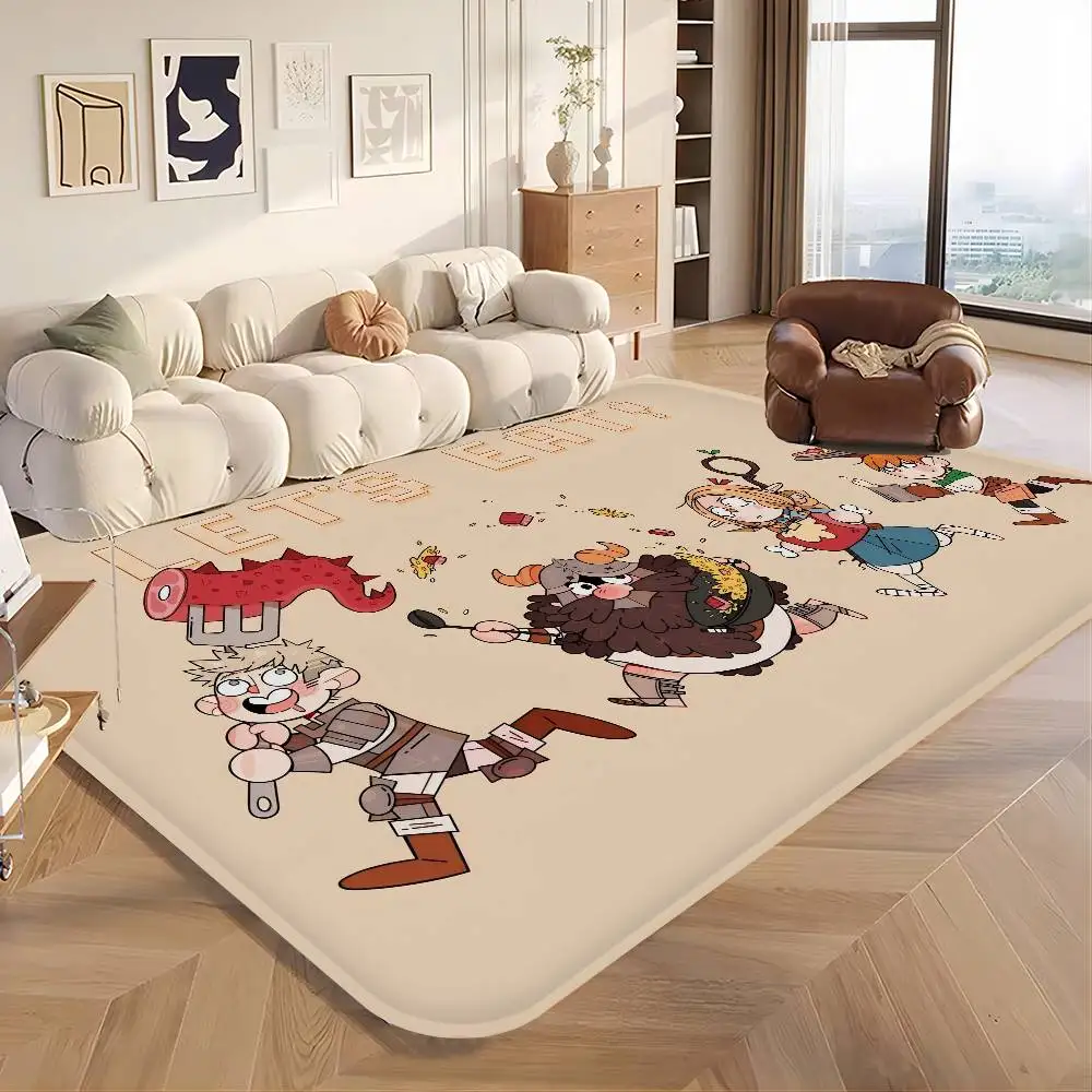 D-Delicious in DungeonS Anime Door Mat Washable Non-Slip Living Room Sofa Chairs Area Mat Kitchen Bedside Area Rugs