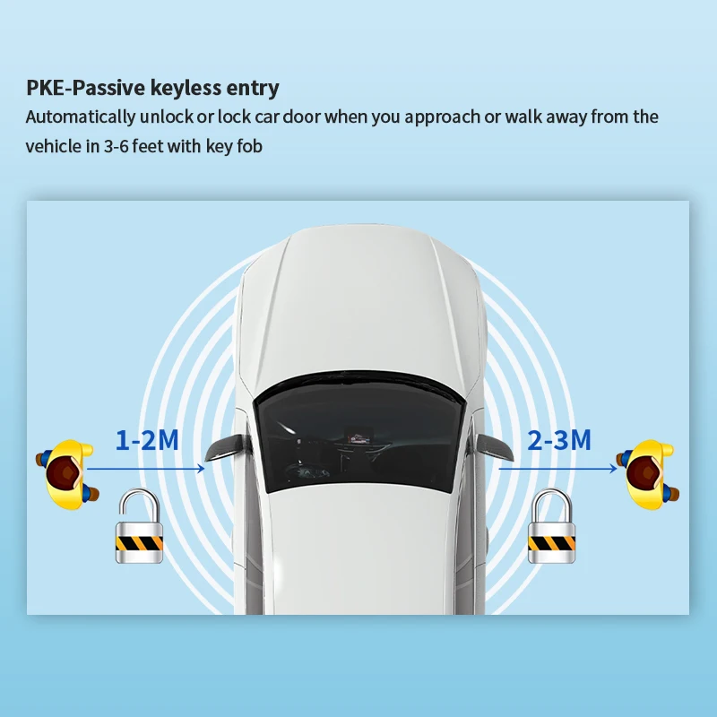 EASYGUARD Smart Key Proximity Entry PKE Remote Engine Start for Key Start DC12V Vehicle