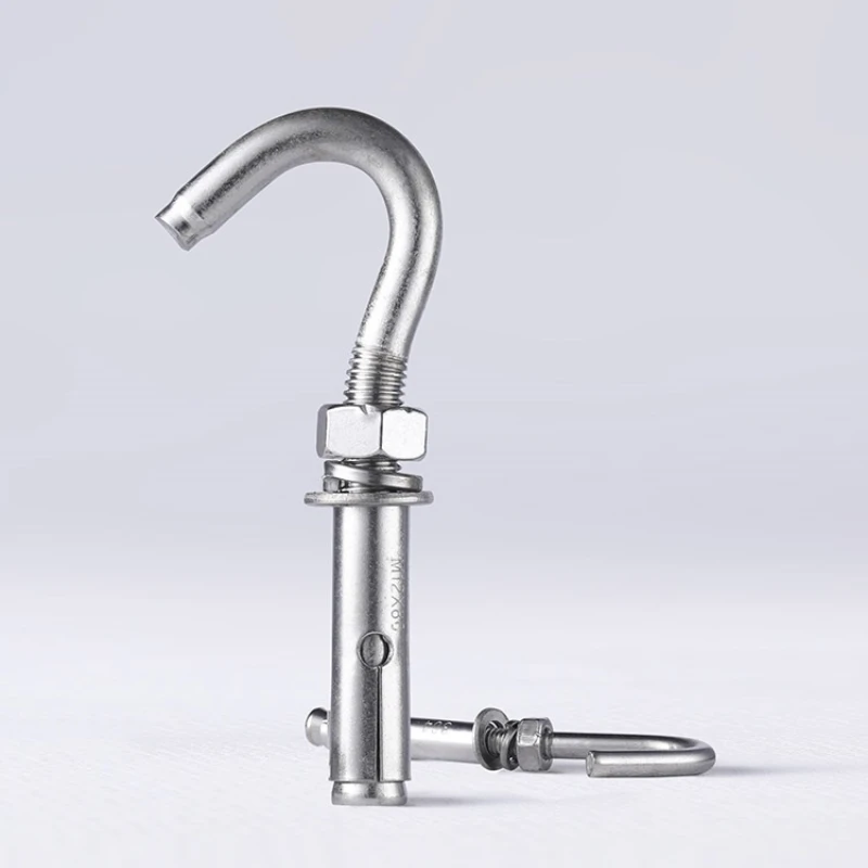 316 Stainless Steel M6 M8 Expansion Screw Hook Eye Bolt Open Anchor Hook Ceiling Fan With Hook