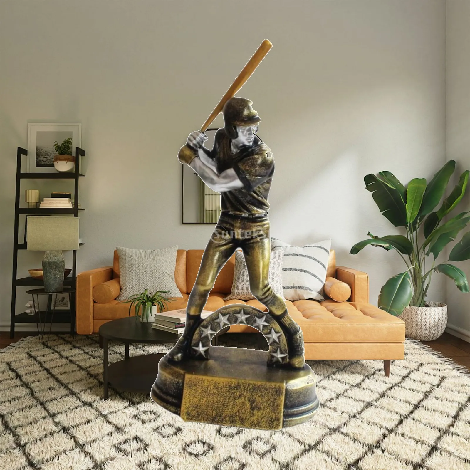 Baseball Batter Trophy,Boys Player Statue Award Trophy Keepsake Athlete Figurine Trophy Cup for Competition Office Tournament