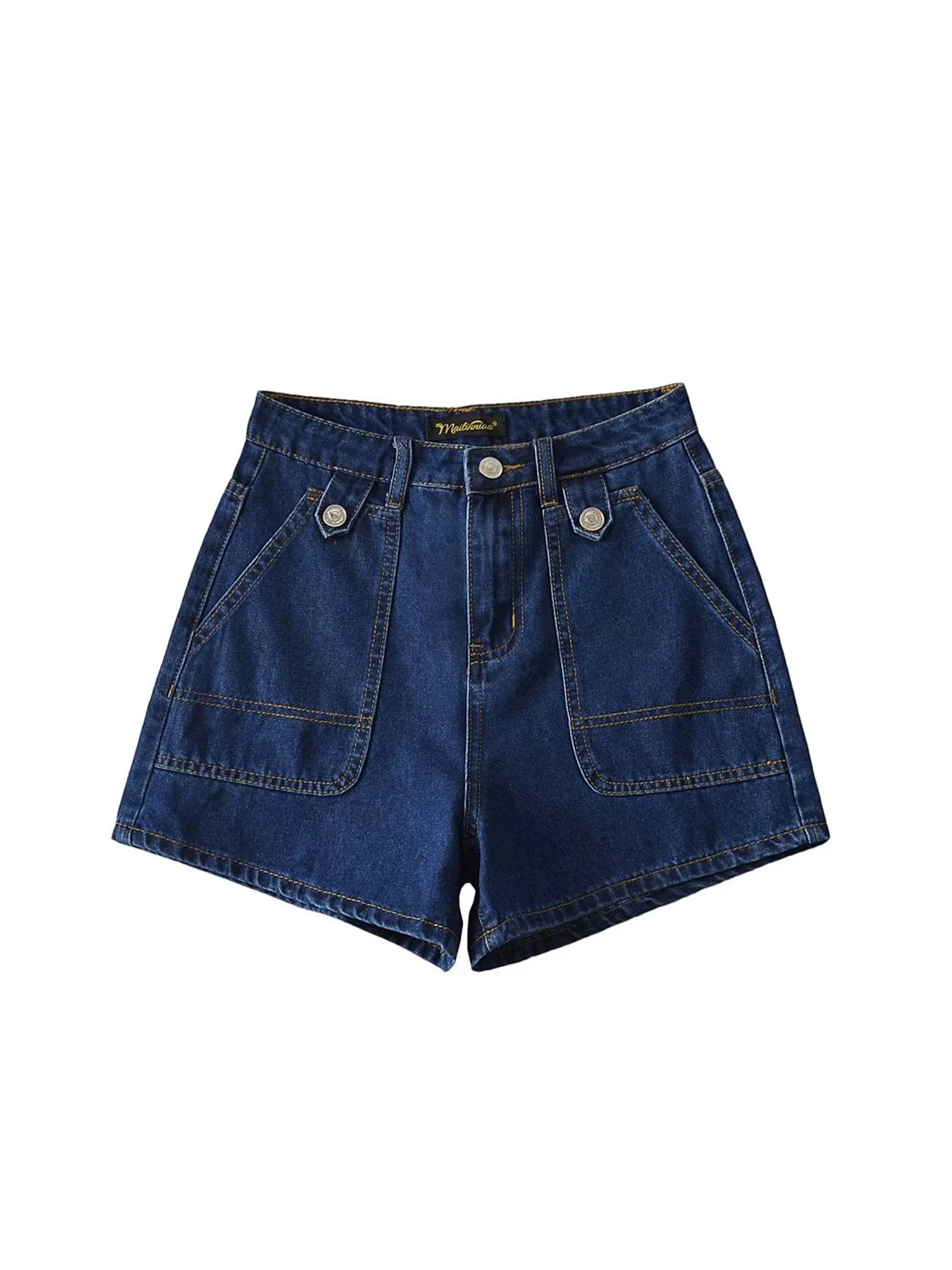 Women's Dark Blue Denim Shorts High Waist Cowboy Shorts 2000s Vintage Y2k Micro Jeans Short Pants Harajuku Summer Clothes 2026