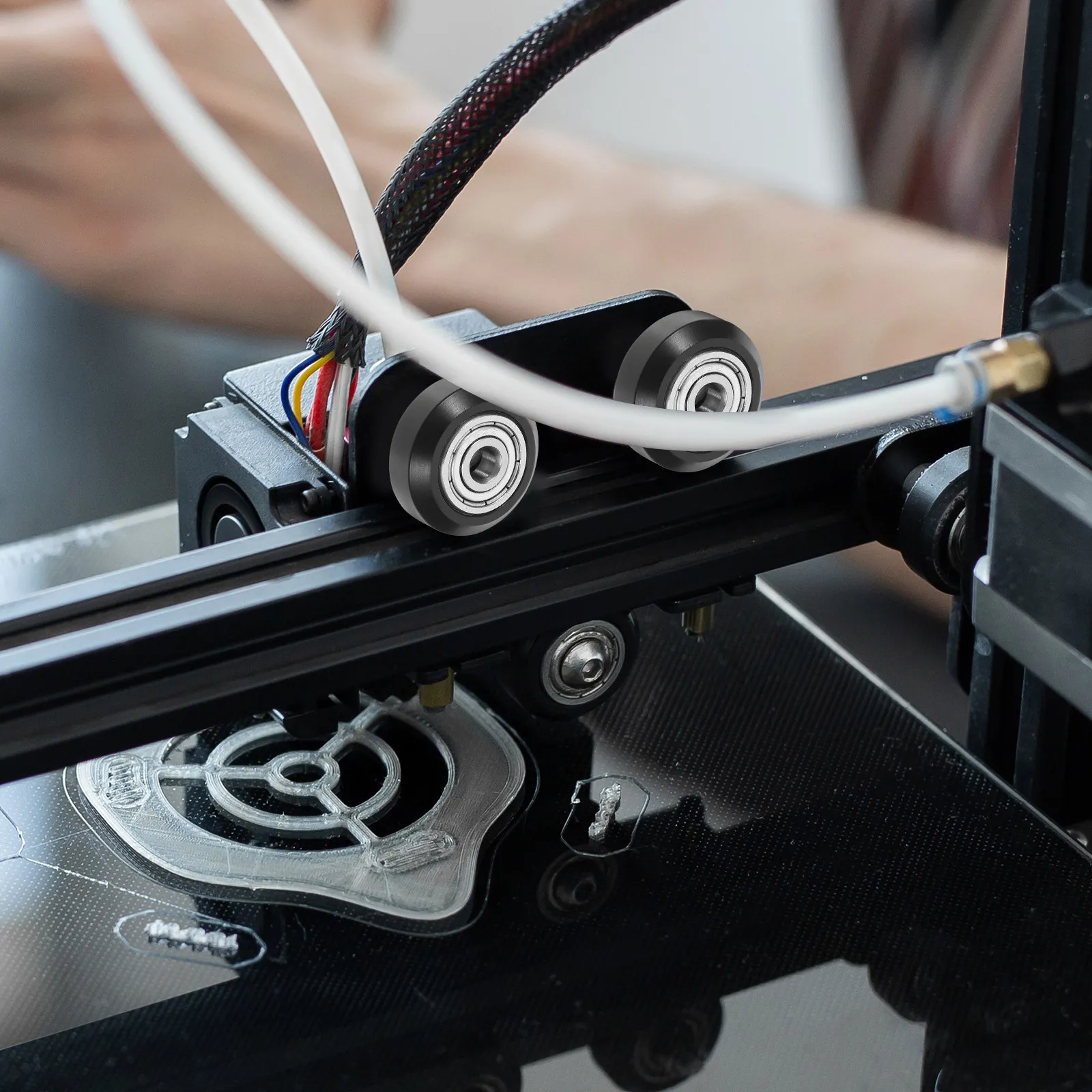 

4 шт. прочных компактных роликов для принтеров с линейными подшипниками для 3D-принтеров, обеспечивающие бесшумную и стабильную работу