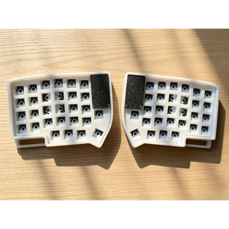 LILY 58 Split Mechanical Keyboard Hot-swap Ergonomic Wireless 2.4G Keyboard with VIA Support Custom DIY Kit No Switch No Keycaps