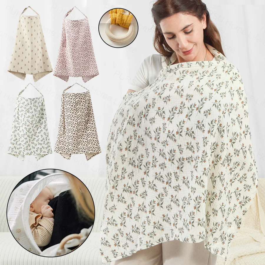 With Print Breastfeeding Cover Mother Outing Nursing Covers Adjustable Privacy Baby Feeding Breastfeeding Apron Stroller Blanket
