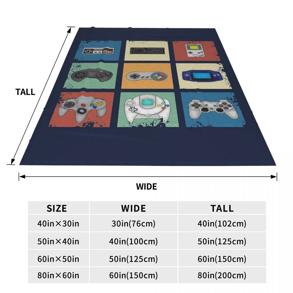 Gaming Generations Blanket Soft Warm Flannel Throw Blanket Cover for Bed Living room Picnic Travel Home Couch