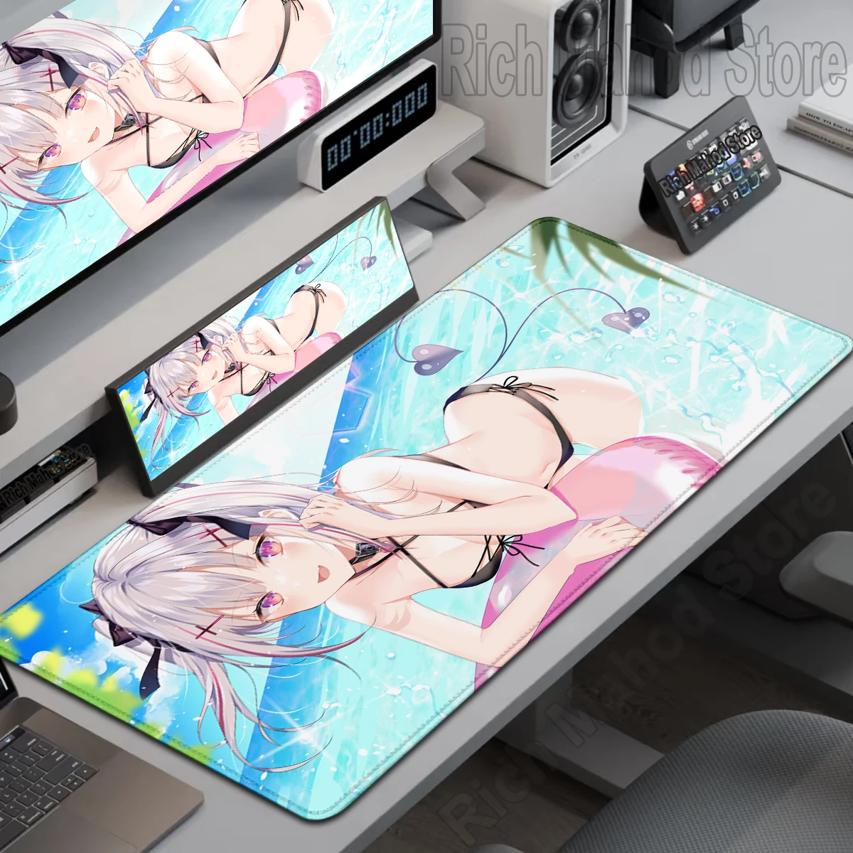 900x400 VSPO Mouse Pad VTuber Virtual YouTuber Large Mousepad Vtb Computer Keyboard XXL Pad Anime Pc Desk Accessories Gaming Mat