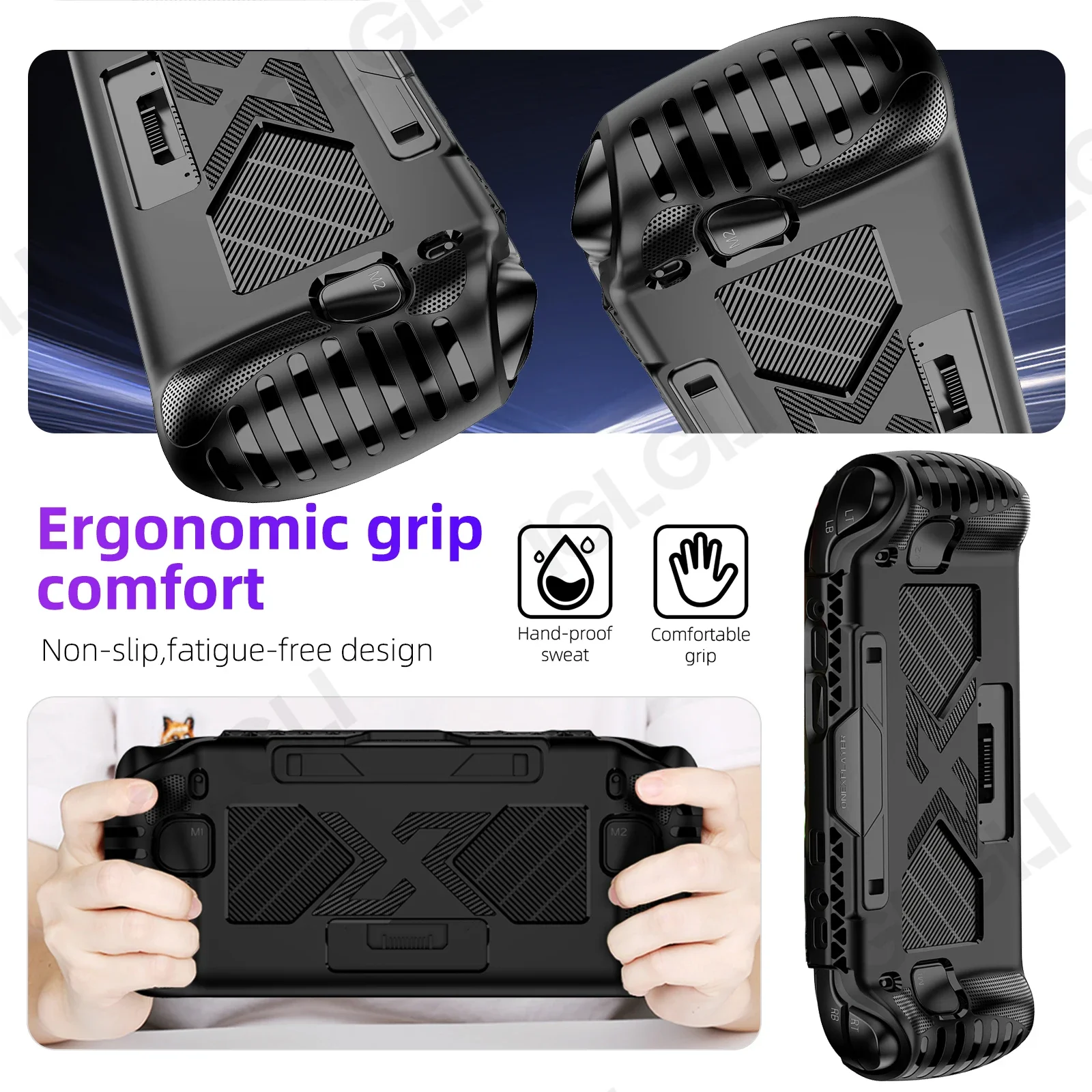 3 in 1 Accessory Kit for OnexFly Apex Protective Case with Screen Protector Glass and Carrying Bag Travel Storage Cover
