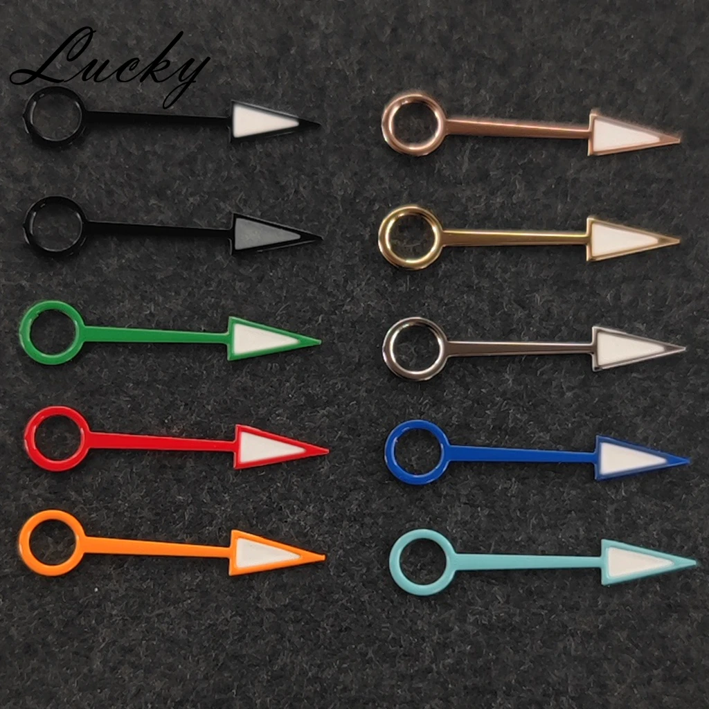 عالية الجودة 4 دبابيس GMT NH34 الأيدي الفضة الأسود ارتفع الذهب ساعة الأيدي الأخضر مضيئة الساعات مؤشرات تناسب NH34A/NH35/ حركة