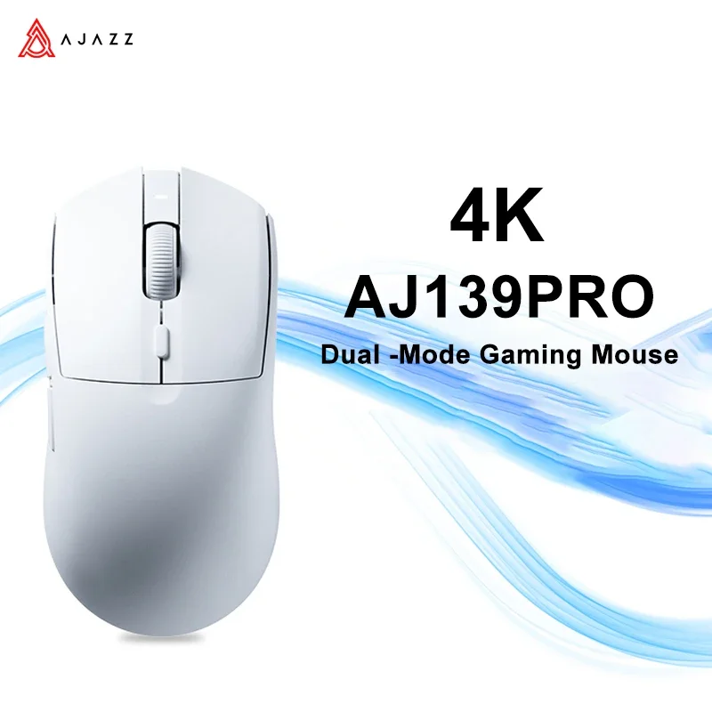 Imagem -06 - Ajazz-mouse para Jogos sem Fio com Sensor Nórdico Peso Leve pc Gamer Escritório Mac Aj139 Pro 4k Paw3395 52840 Chip 2.4g Fps 65g