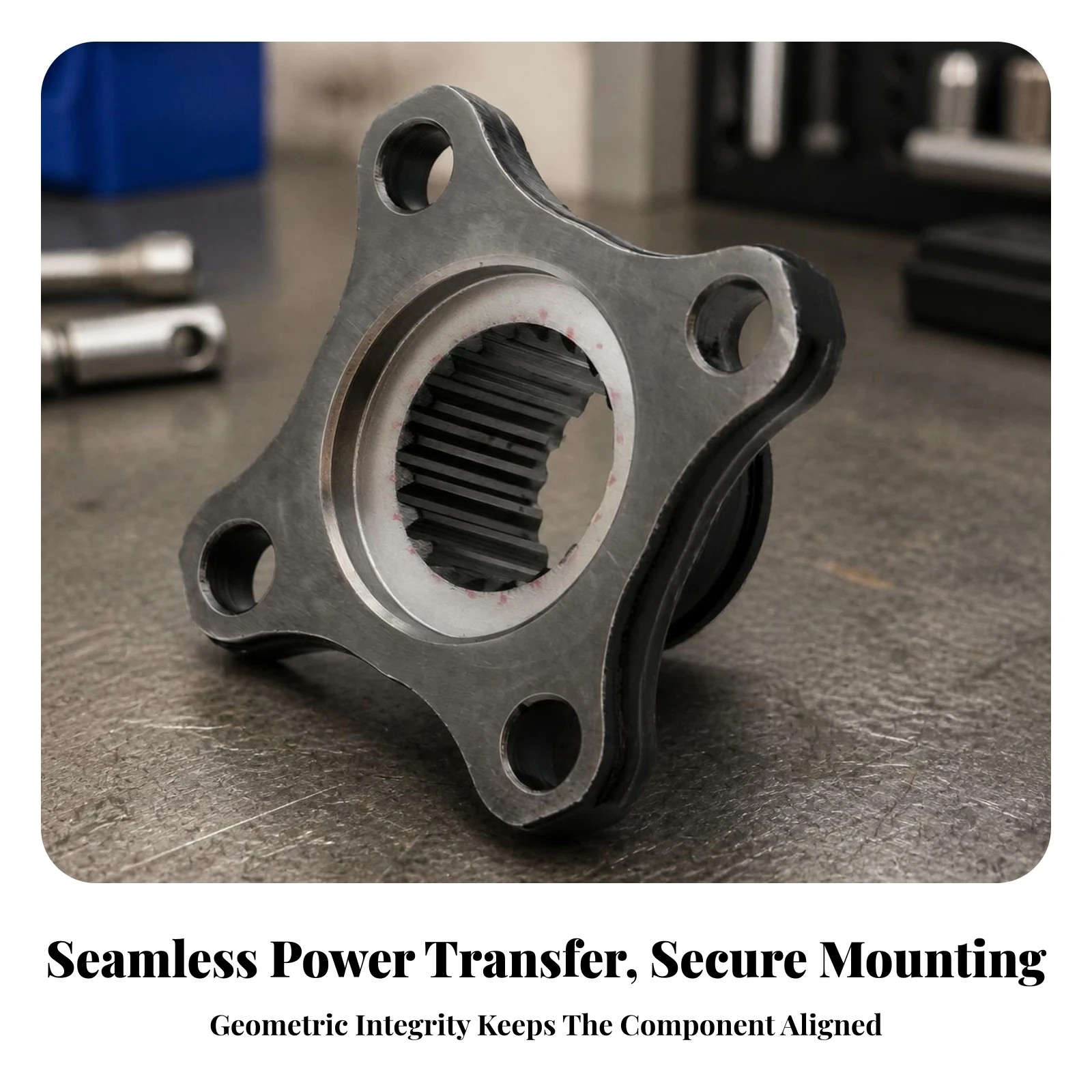 Engine-Side Output Flange Rigid Metal Splined Output Flange for ATV Owners, Drivetrain Repair, Workshop Rebuilds