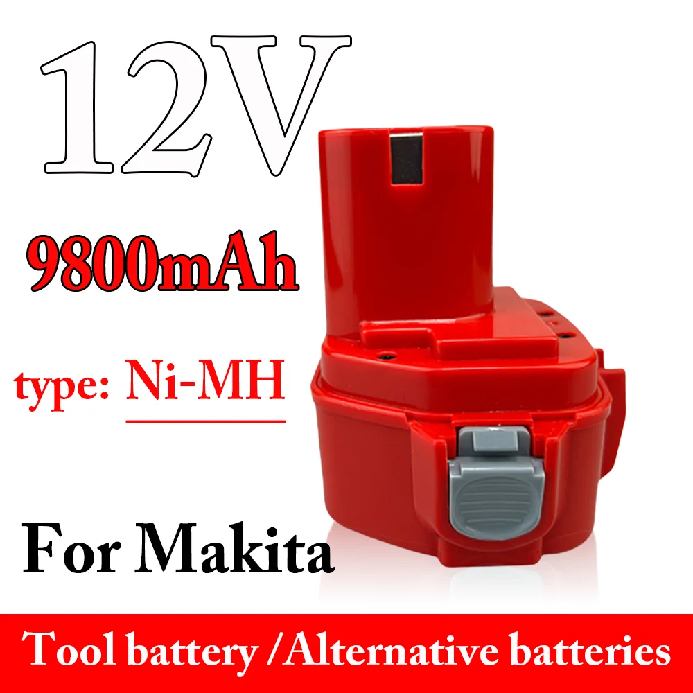 Ni-MH Rechargeable Battery PA12 12V 9.8Ah for Makita Cordless Drill 1220 1222 1234 1233 1235 6271D 6227D 6317D 6918D