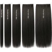 Hanfu wig piece corn whisker hairstyle one piece hair extension non knotted long straight hair piece antique hairstyle for women