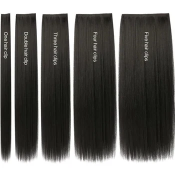 Hanfu pruik stuk maïs snorhaar kapsel een stuk haarverlenging niet geknoopt lang steil haar stuk antiek kapsel voor vrouwen