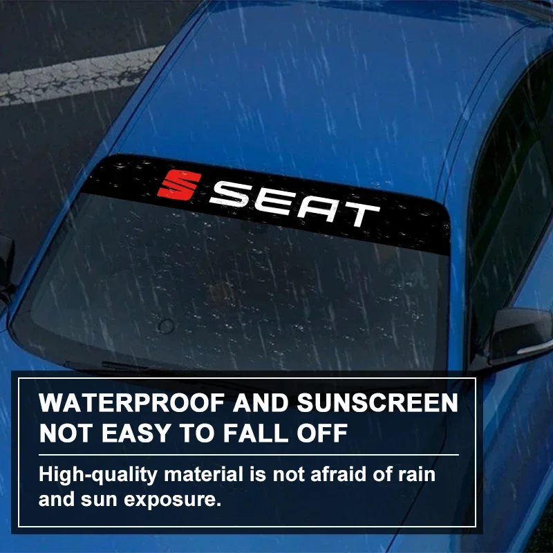 ملصق زجاج السيارة الأمامي شارة النافذة الأمامية ملصق الشعار ظلة ل سيات ليون FR ألتيا إيبيزا توليدو قرطبة الحمراء أرونا #4