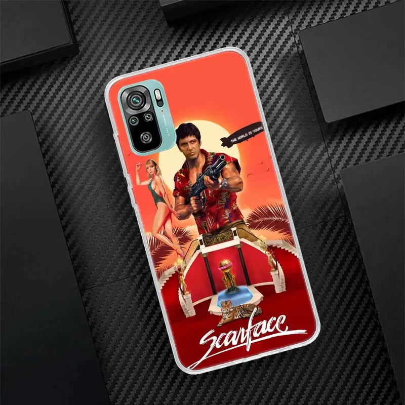 Scarface 1983 Film Al Pacino Movie Silicon Call Phone Case For Xiaomi Redmi Note 13 12 12S 11 11S 10 10S 11T 11E Pro Plus 9 9S 9