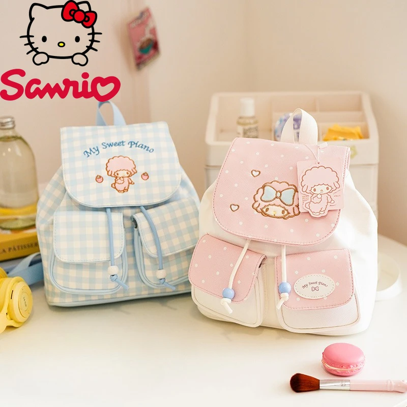 Hello Kitty New Mini Backpack Luxury Brand Original Fashion Women's Mini Backpack Cartoon Cute Lightweight Travel Backpack