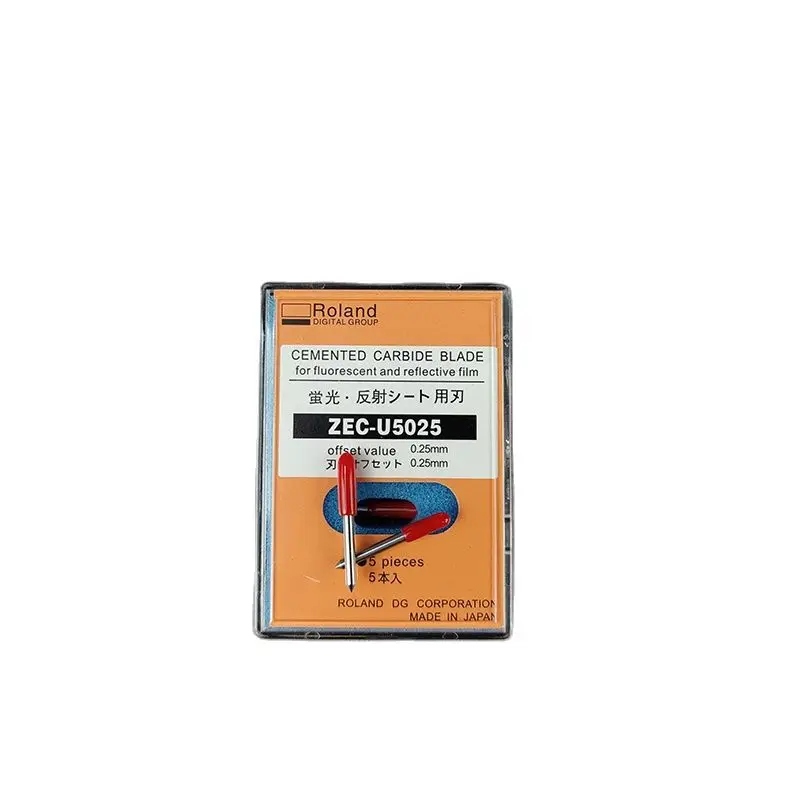 5 unids/caja accesorios de impresora de corte Roland ZEC-U5025 cuchillas de 45 grados Plotter de corte rojo para hoja cortadora de vinilo Roland