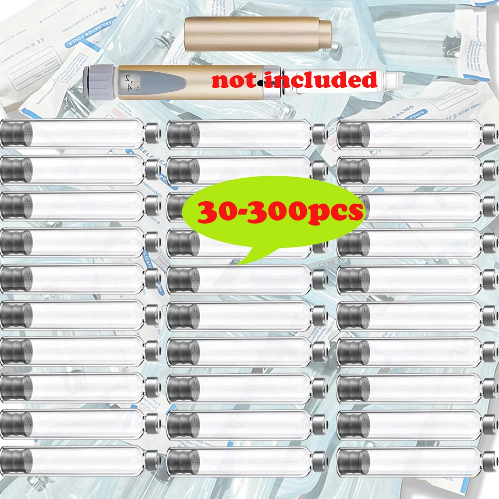 

50-300 шт., 3 мл, пустые кассетные картриджи для инсулиновых бутылок, индивидуальная упаковка, медицинская эстетика для инсулиновой ручки Lilly