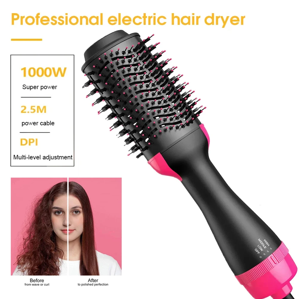 Heating Comb Straightener Hair Comb Hair Straightener Dryer and Straightening Brush Electric Comb Brush One Step Salon Hair