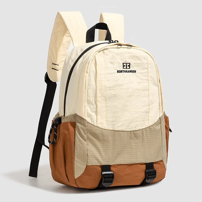 High-end custom logo Korean backpack Western style boys and girls outdoor lightweight travel backpack personalized diy