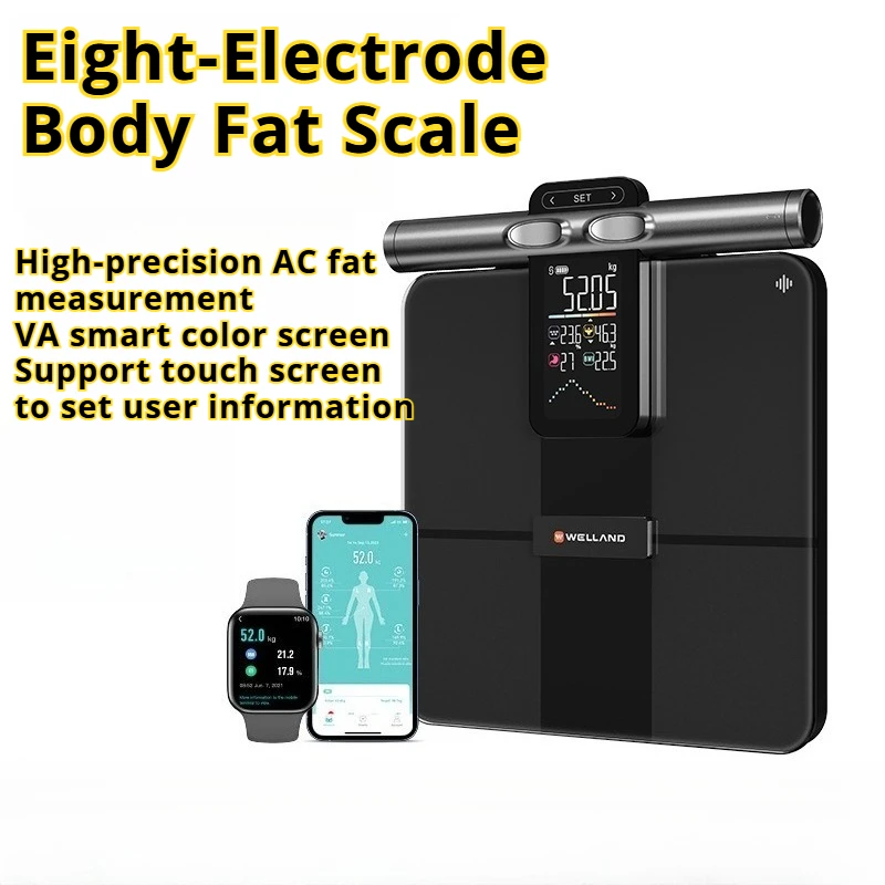 

Новые восьмиэлектродные весы с цветным экраном VA, умные Bluetooth-весы