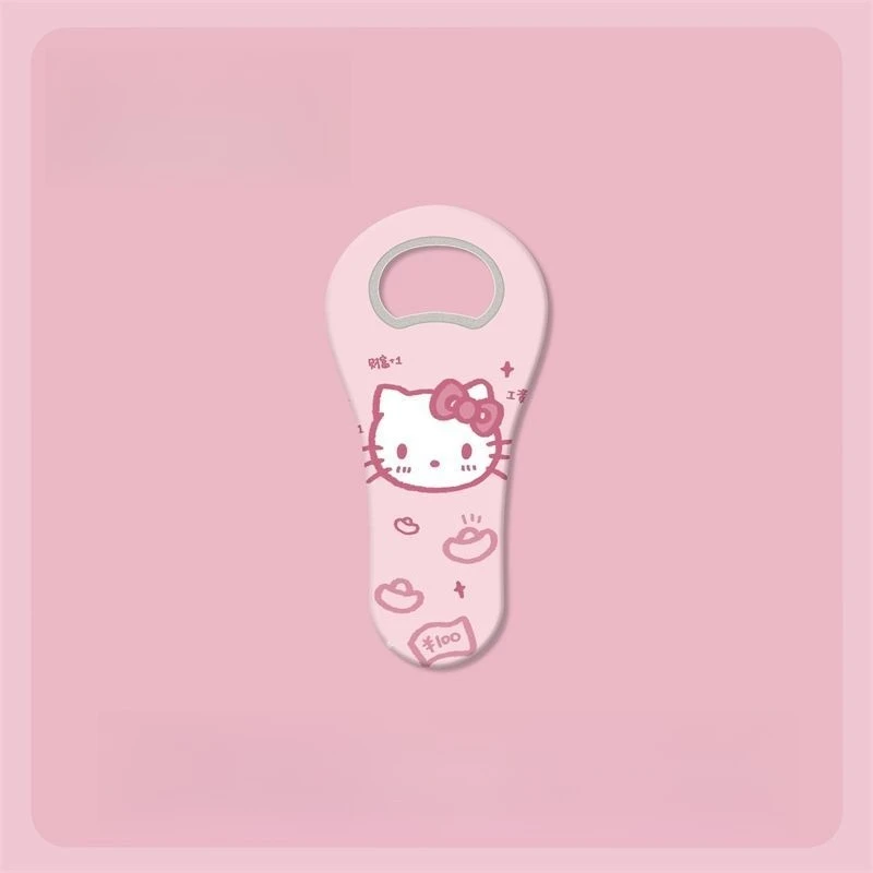 Kawaii Hello Kitty Refrigerator Magnet Bottle Opener Cute Cartoon Beer Opener Creative Design Magnetic Portable Holiday Gift - view 4