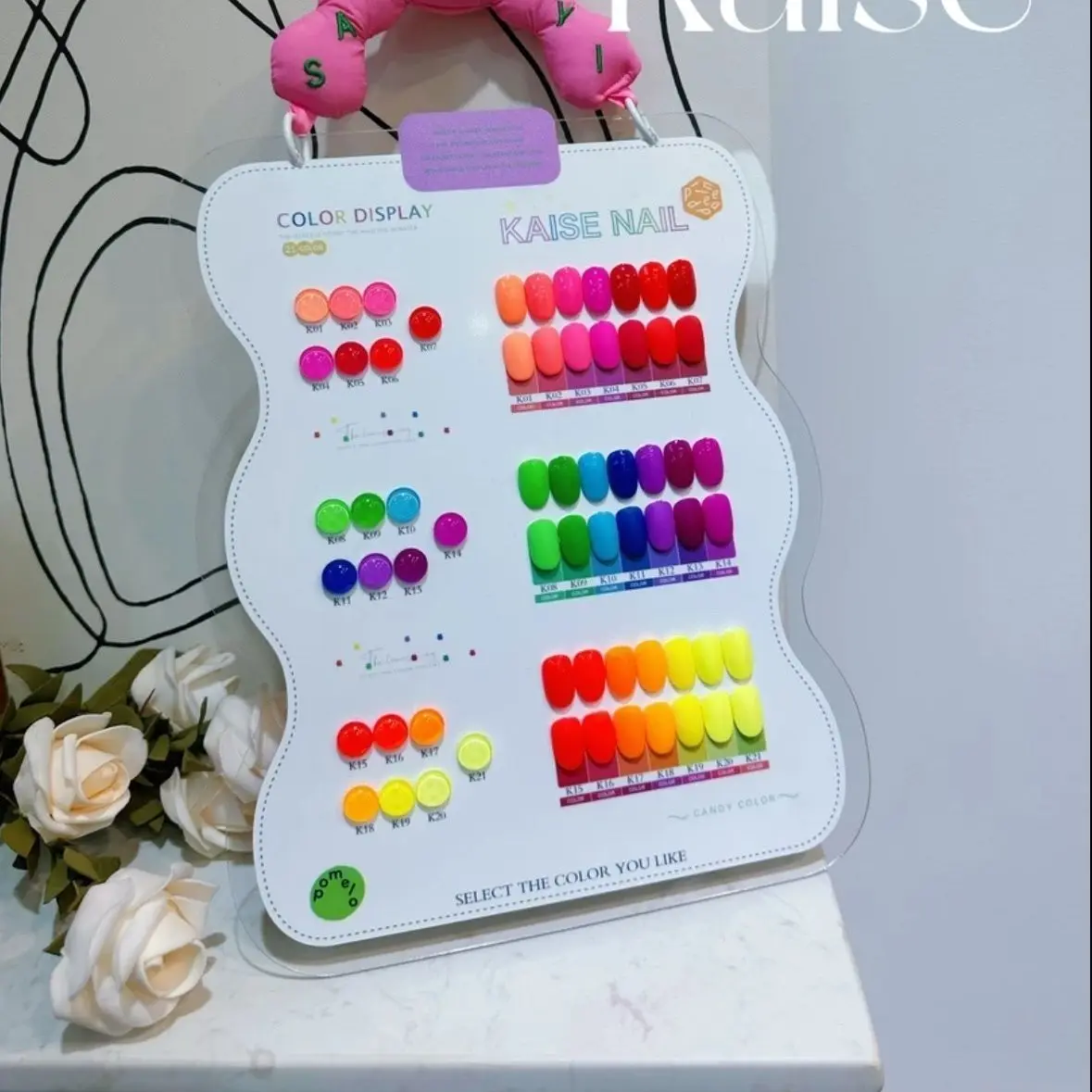 KAISE Mismatched 21 kleuren Nagelgel Set Fluorescerende Kleur Nagelsalon 2025 Nieuwe Hot koop Niet-giftig Losweken UV Gel Nail Art Kit