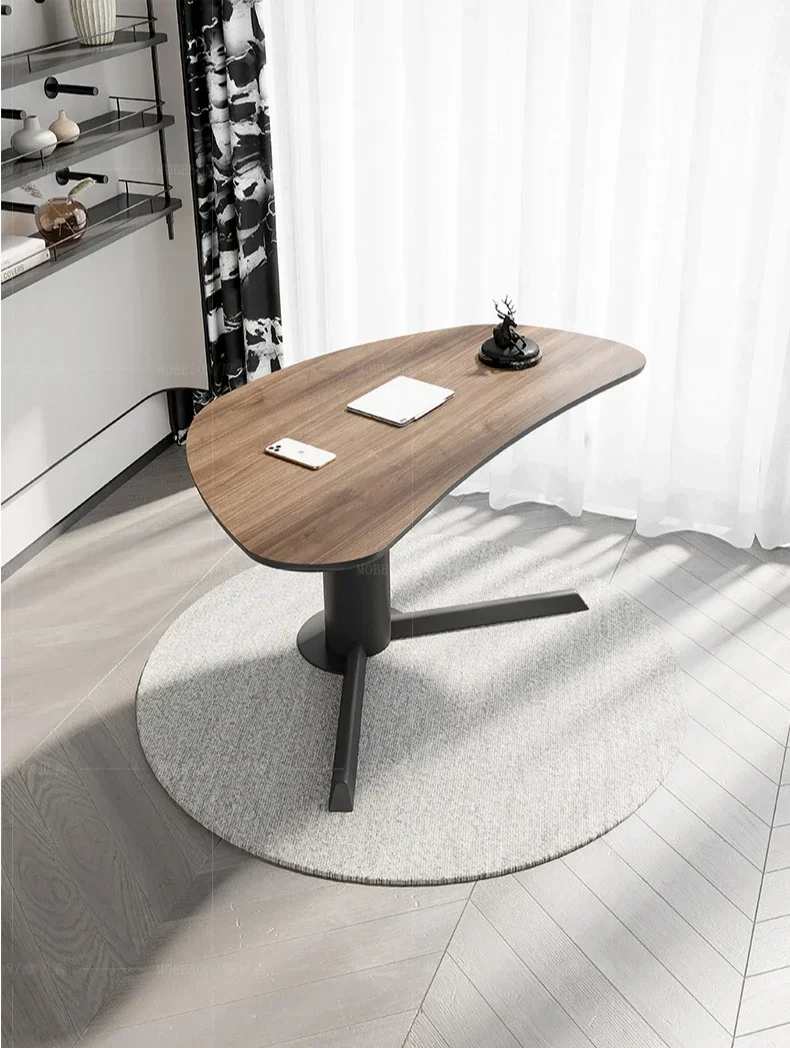 Italian minimalist design computer desk household student creative special-shaped writing desk