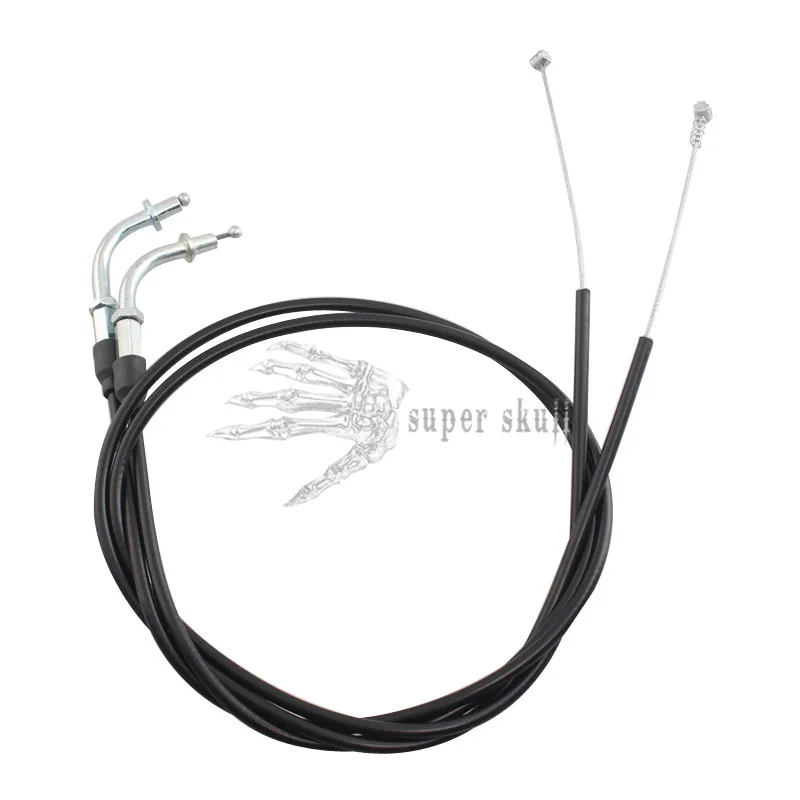 

2x 90CM Motorcycle Black Throttle Cable Durable Accelerator Bent Cable High-quality Steel Wire For Harley Sportster XL1200 XL883