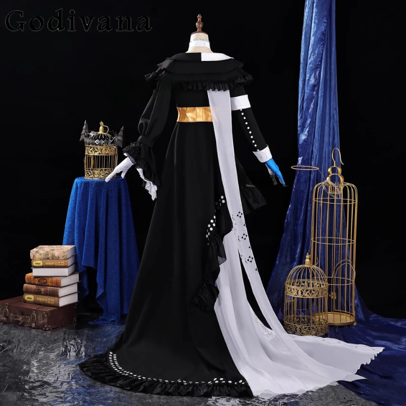 Tomorrow Ark Cos Festival Costumi Set per le donne Halloween Party Uniform Cosplay Abbigliamento Ragazze Nero Cool Stage Outfits