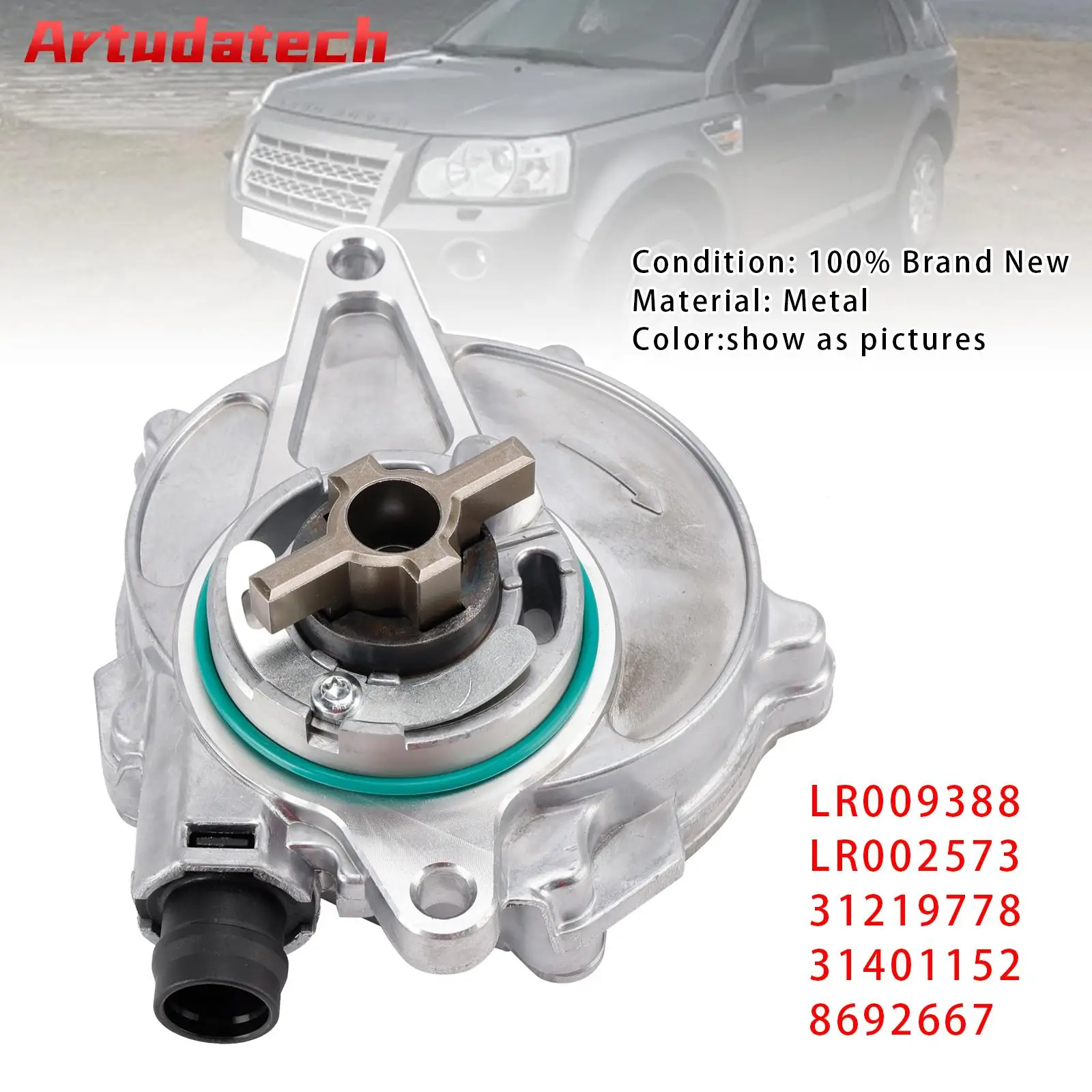 

Artudatech Vacuum Pump LR009388 For Land Rover Freelander 2 i6 L359 Car Accessories