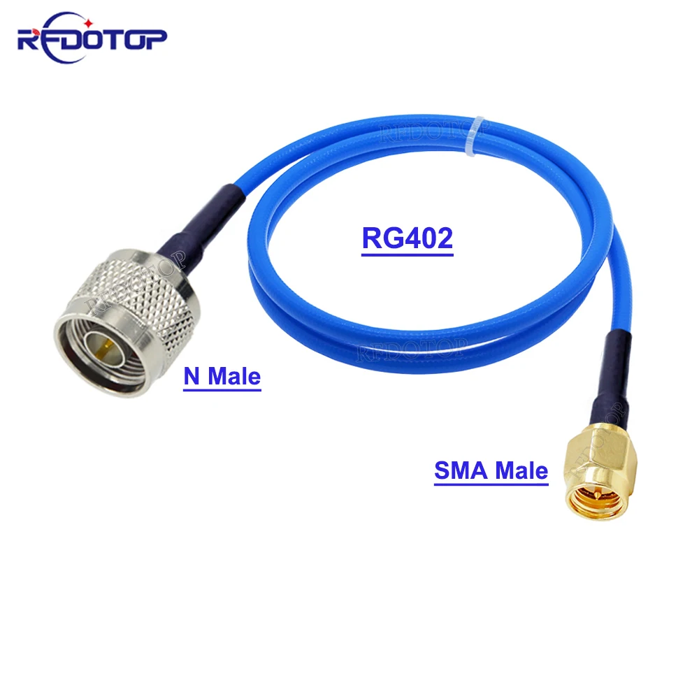 RG-402 N Male Plug to SMA Male/Female RF Connector 50 Ohm Semi-Flexible RG402 Cable RF Coaxial Pigtail Extension Cord Jumper