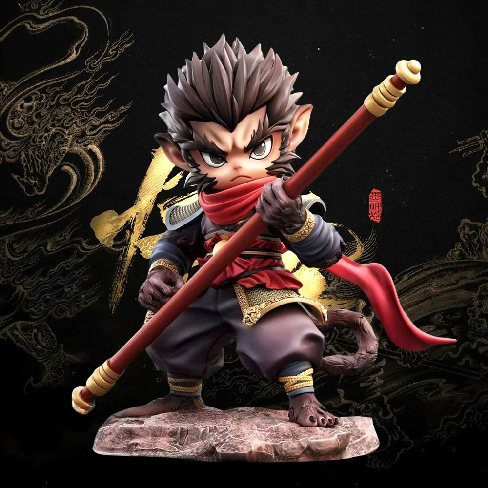 16 cm/6,3 in Anime Schwarz Mythos Figur Wukong Action-figuren Pvc Statue Desktop Ornamen Sammlung Modell Spielzeug Geschenke