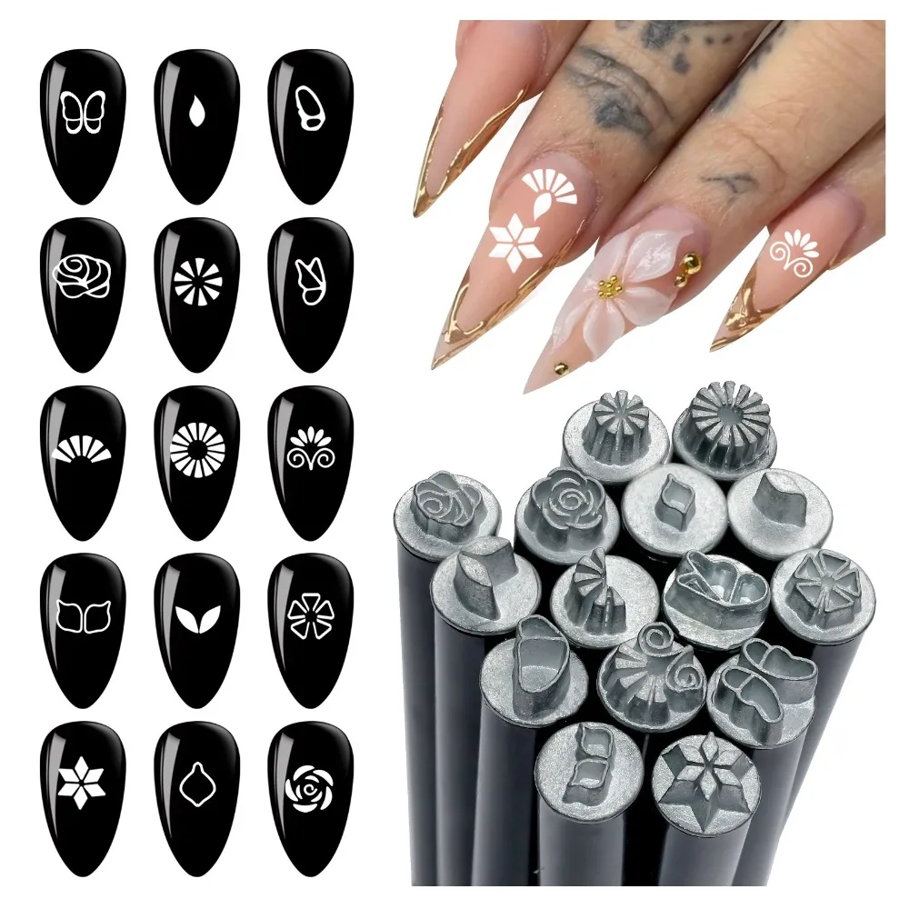 5/10/15 pièces fleur papillon Nail Art timbre stylo ensemble facile bricolage Nail Art stylo Graffiti ongles estampage Stamper Silicone outils de pointage