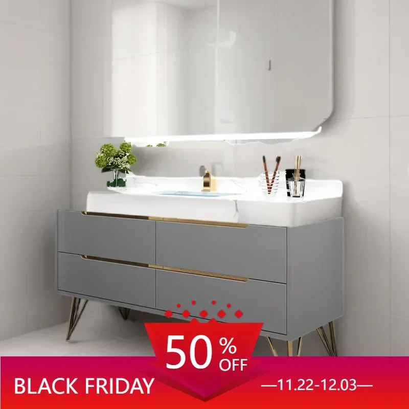 Open Cabinets Floor Bathroom Cabinet Storage Medicine Corner Saving Shelf Washbasin Wc Furniture Closed Mobiletto Stretto Bagno