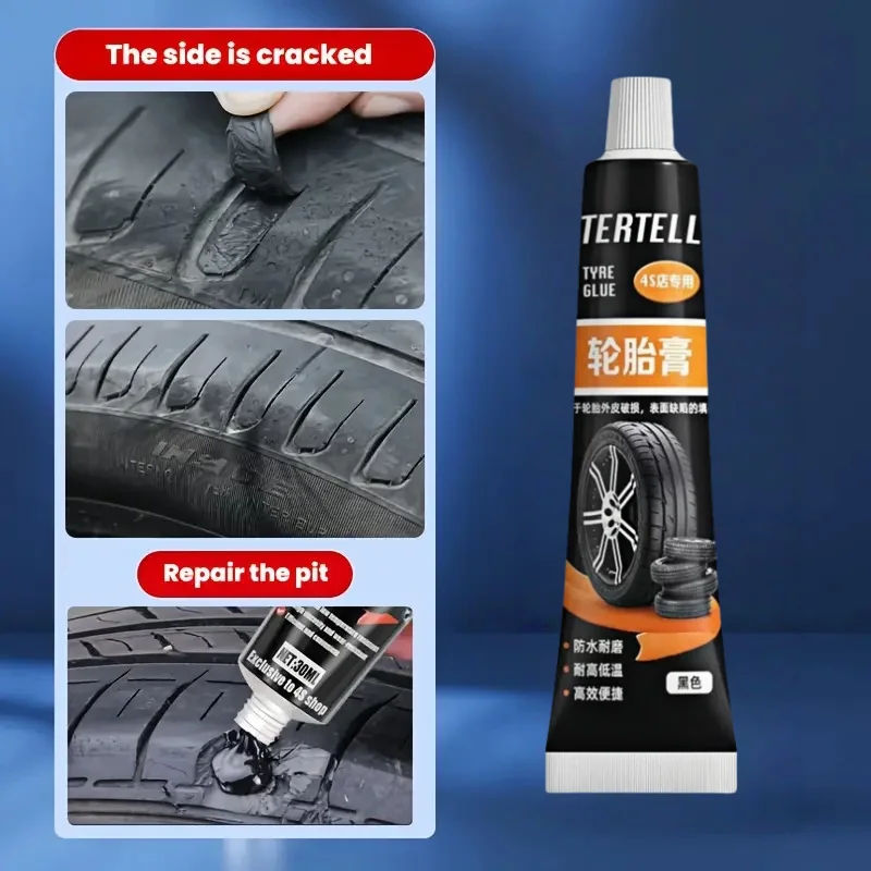 غراء أحذية عالي اللزوجة - لاصق إصلاح الإطارات للنعال المتشققة والأحذية التالفة، حشو مطاطي مقاوم للماء ومقاوم للاهتراء