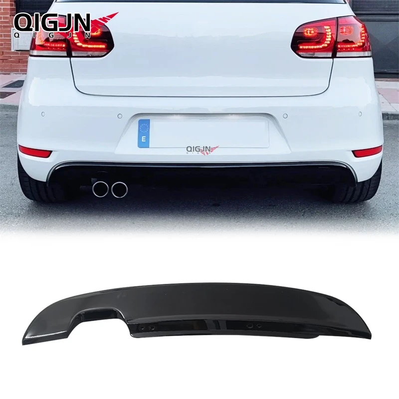 Fit Volkswagen VW Golf 6 MK6 GTI GTD 2009-2012 Modify Rline style Car Rear Bumper Diffuser Lip Spoiler Rear Diffuser Body Kit