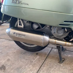 For GTS250/GTS300 Motorcycle Knalpot Tailpipe Exhaust Pipe Muffler Pipe Tip Section Middle Link Pipe Carbon Fiber