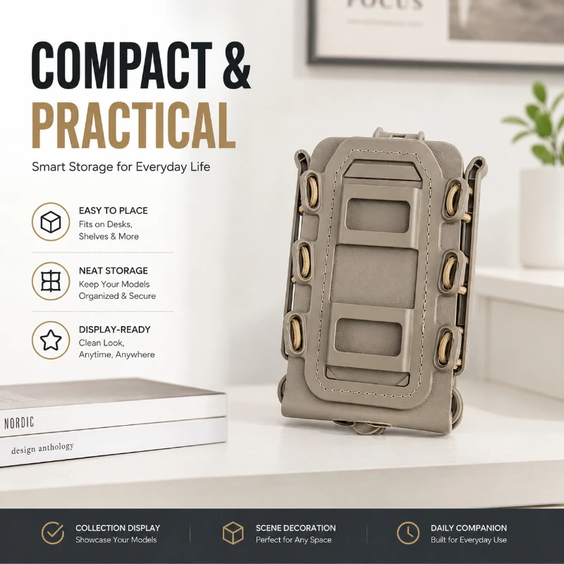 Light‑Duty Hobby Model Container Case Multiple Elastic Retaining Loops Portable Pouch For Leisure Collection